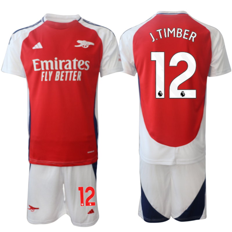 Men 2024-2025 Club Arsenal home Red #12 Soccer Jersey